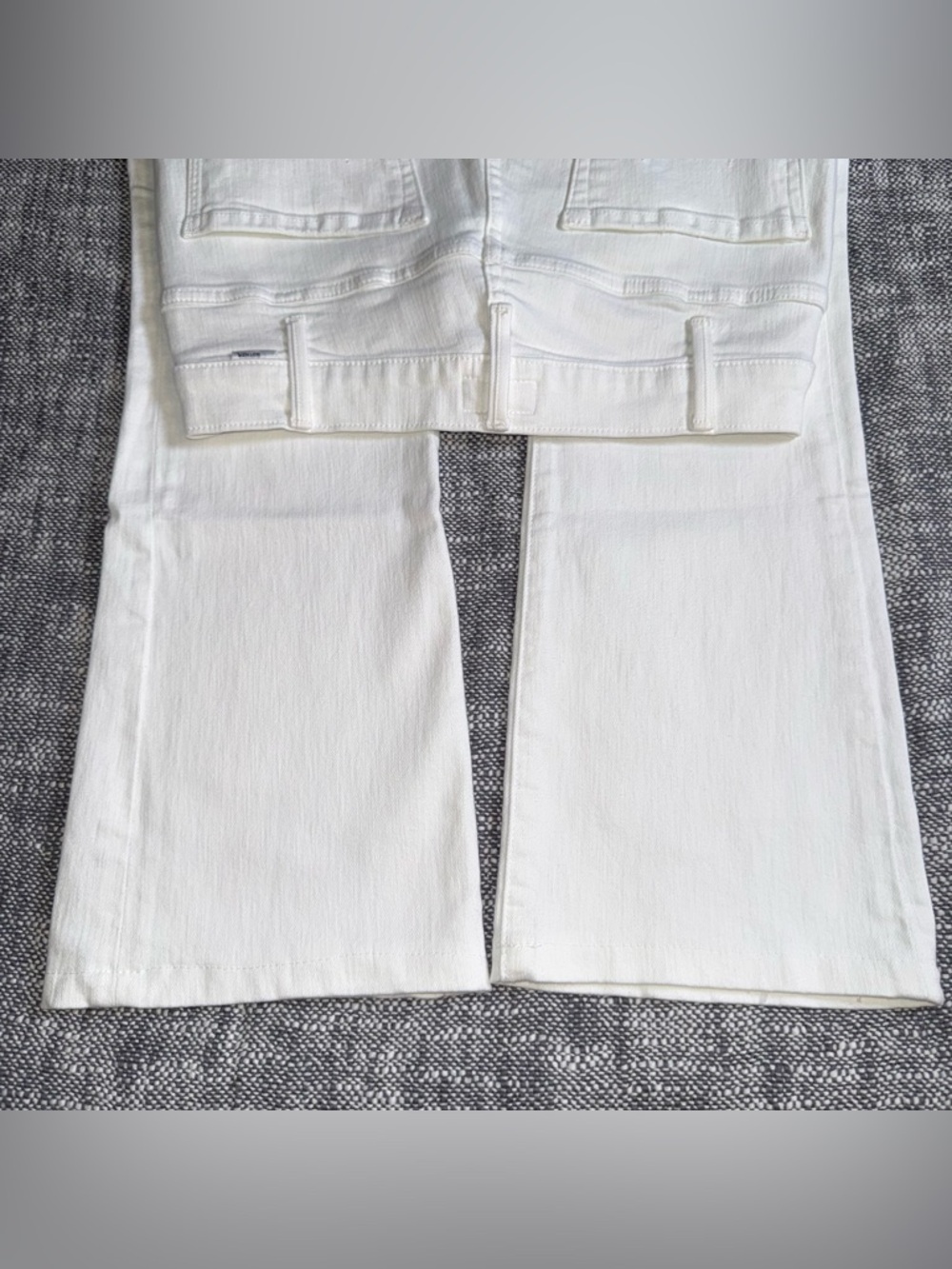 MOTHER The Hustler Ankle Fray 26 Boot Crop White High Rise Fairest Of Them All - Picture 9 of 13